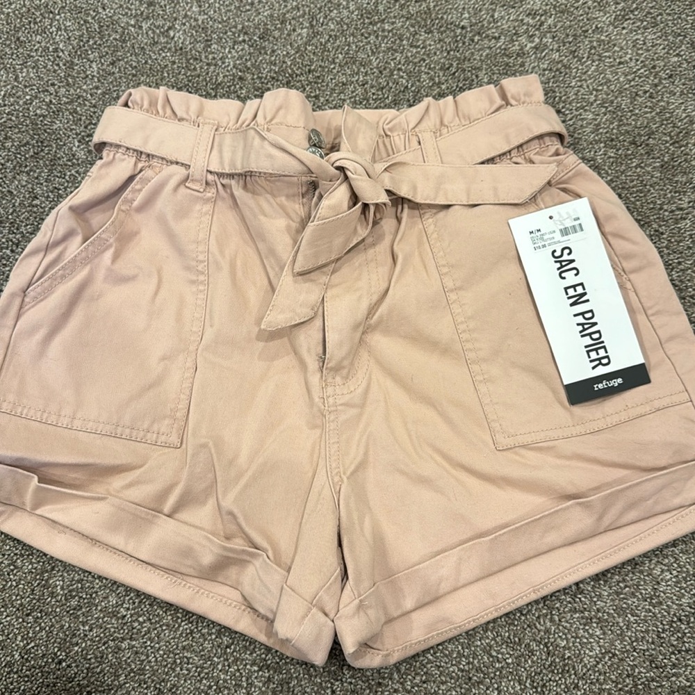 Paper bag shorts NWT